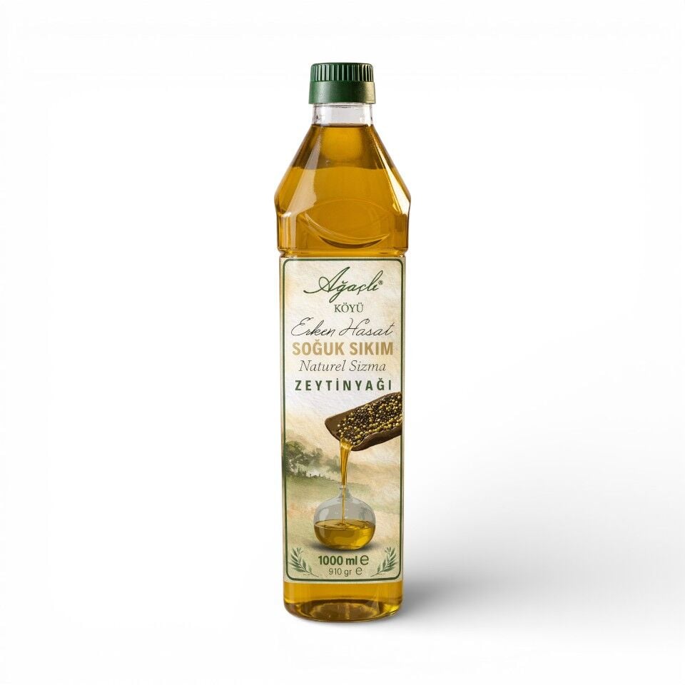 Erken Hasat Soğuk Sıkım Naturel Sızma Zeytinyağı 1 LT