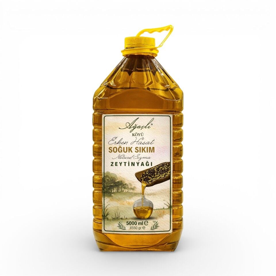 Erken Hasat Soğuk Sıkım Naturel Sızma Zeytinyağı 5 LT